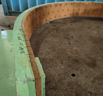 6100 BGO Yüksek sıcaklığa dayanıklılık için Aramid Lifi ile Brass Tel Güçlendirilmiş Dokumalı Fren Kaplama Rulo