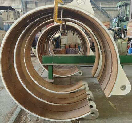 6100 BGO 200°C ısı direnci ve 5-35mm kalınlığı olan asbest dışı dokunulmamış bakır tel ile güçlendirilmiş fren kaplaması